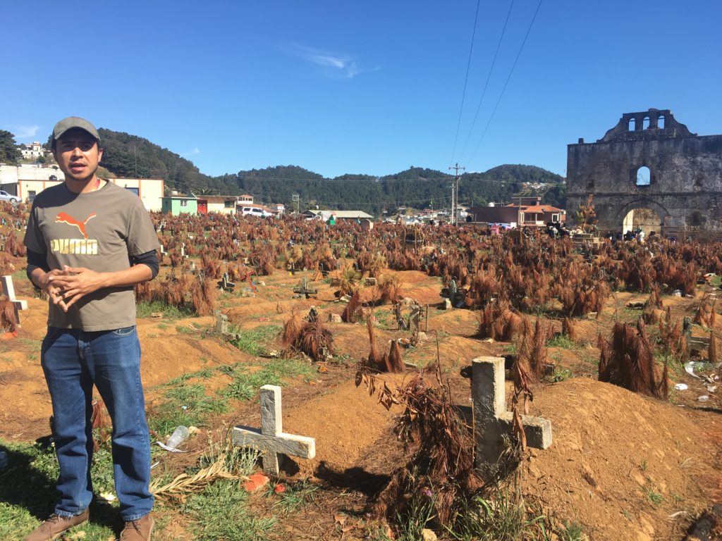 chamula cemetery crosses graves