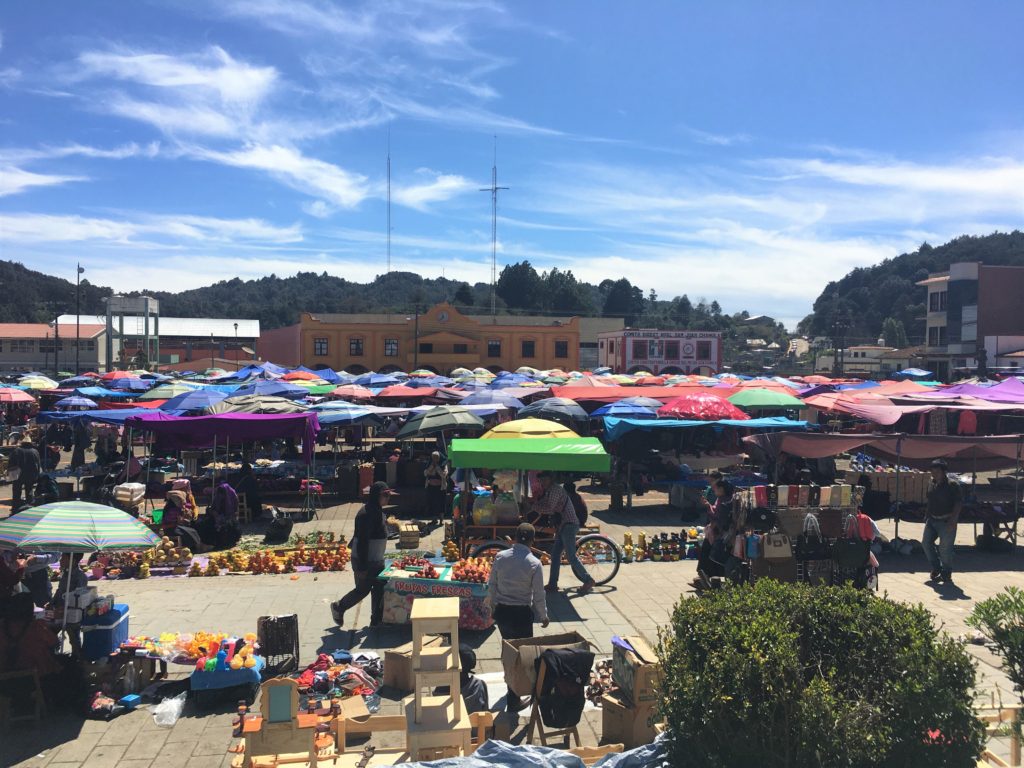 colorful umbrella market