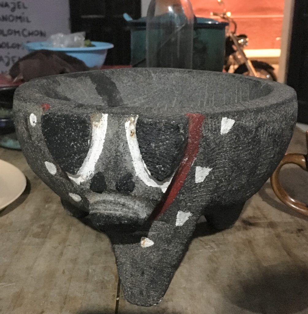 molcajete on table